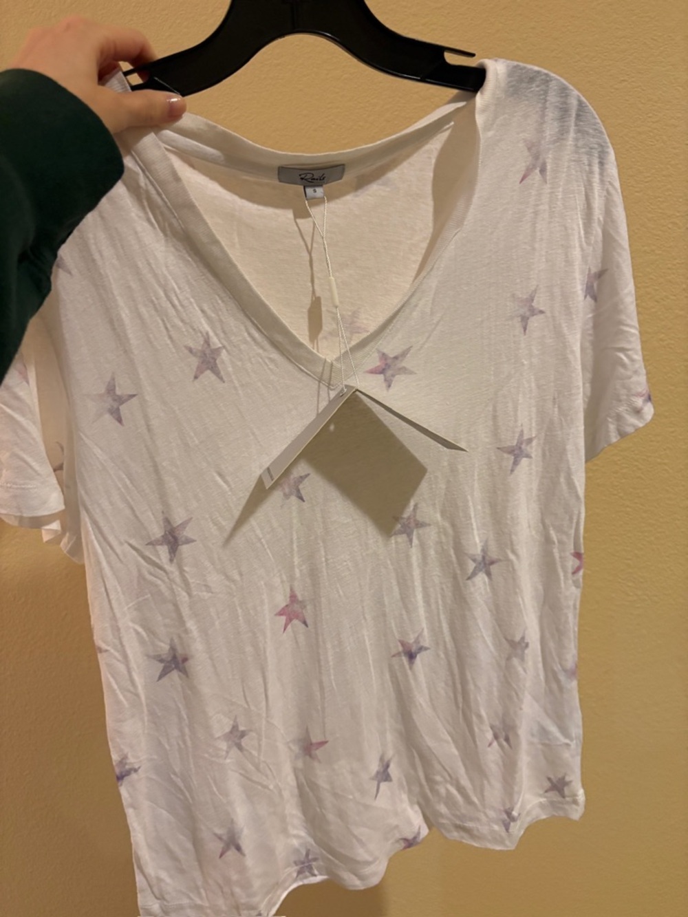 NWT Rails Cara V-Neck Tee in color Dusk Tie Dye Stars